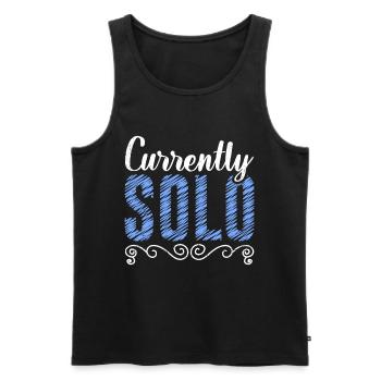 Derzeit Single Ich bin Single Party - Männer Premium Bio Tank Top - Schwarz - Vorne - AI Model Male 178 light (178cm)