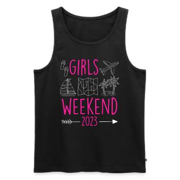 Mädelswochenende Girls Weekend 2023 Spring Break - Débardeur bio Premium Homme - noir - Devant - Michal (187cm)