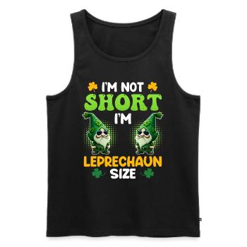 Lutin Taille Petit Ami Saint-Patrick - Débardeur bio Premium Homme - noir - Devant - Michal (187cm)