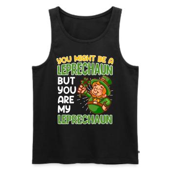 Tu es mon lutin le jour de la Saint-Patrick - Débardeur bio Premium Homme - noir - Devant - Michal (187cm)