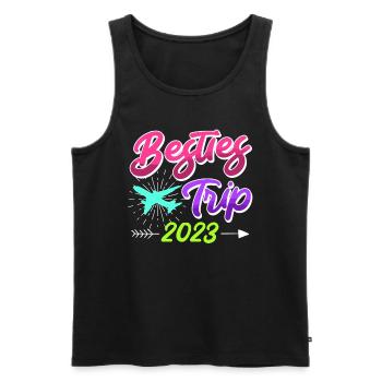Besties Trip 2023 Urlaub mit Freunden Spring Break - Männer Premium Bio Tank Top - Schwarz - Vorne - Michal (187cm)