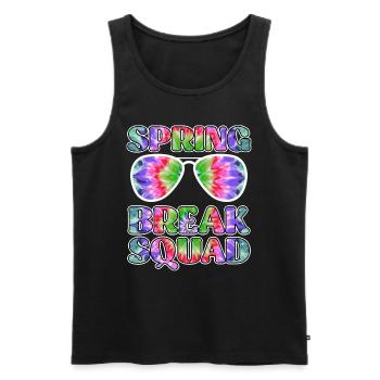 Spring Break Squad Sommerferien Spring Break - Männer Premium Bio Tank Top - Schwarz - Vorne - AI Model Male 178 light (178cm)