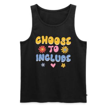 Akzeptanz handicap Inklusion ist eine Entscheidung - Männer Premium Bio Tank Top - Schwarz - Vorne - AI Model Male 178 light (178cm)