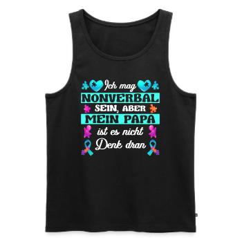 Autisten Autismus Spektrum Störung Kind - Männer Premium Bio Tank Top - Schwarz - Vorne - Michal (187cm)