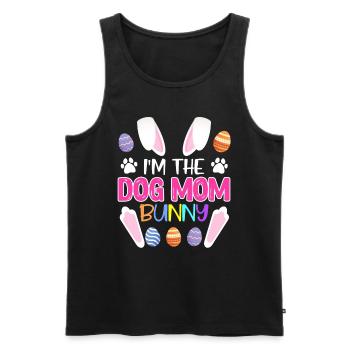 Hundeliebhaber Hasen Mama Ostern Hundefan - Männer Premium Bio Tank Top - Schwarz - Vorne - AI Model Male 178 light (178cm)