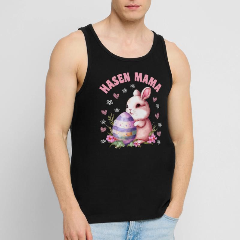 Bunnies Mama Rabbit Easter Bunny Easter Friends Easter Men's Premium Organic Tank Top