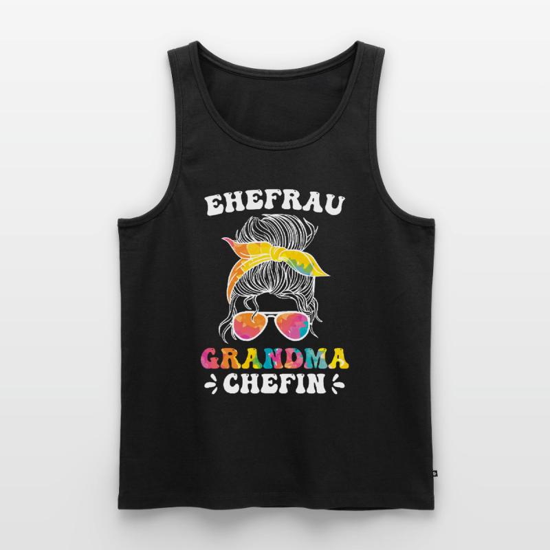 Oma Chefin Großmutter Muttertag Granny Ehefrau Männer Premium Bio Tank Top