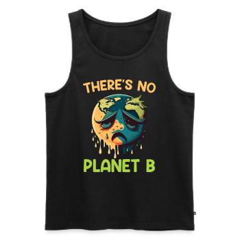 Il n’y a pas de protection de l’environnement pour le Jour de la Terre de la planète B - Débardeur bio Premium Homme - noir - Devant - Michal (187cm)