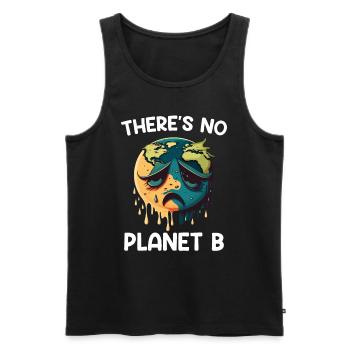 Il n’y a pas de protection de l’environnement pour le Jour de la Terre de la planète B - Débardeur bio Premium Homme - noir - Devant - Michal (187cm)