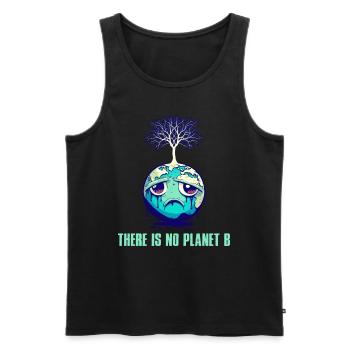 There is no Planet B Earth Day Mission Erde - Men's Premium Organic Tank Top - black - Front - AI Model Male 178 light (178cm)