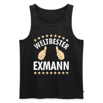 Scheidung Männer frisch geschieden Scheidungsparty - Männer Premium Bio Tank Top - Schwarz - Vorne - Michal (187cm)