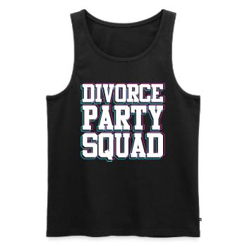 Divorce Party Happily Divorced Divorce - Men's Premium Organic Tank Top - black - Front - AI Model Male 178 light (178cm)