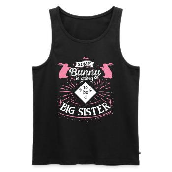 Schwester Hase Osterfreunde Easter Bunnys - Männer Premium Bio Tank Top - Schwarz - Vorne - AI Model Male 178 light (178cm)