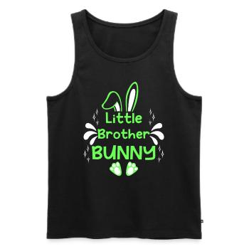 Easter Little Brother Bunny Brother Rabbit Easter - Men's Premium Organic Tank Top - black - Front - AI Model Male 178 light (178cm)