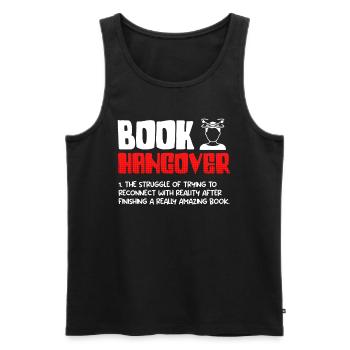 Books Hangover Book lovers and reading fans - Men's Premium Organic Tank Top - black - Front - AI Model Male 178 light (178cm)