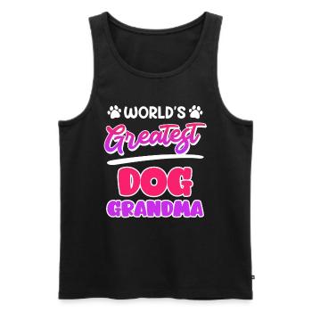 Dog Lovers Best Grandma Mother's Day Granny Dog Fan - Men's Premium Organic Tank Top - black - Front - Michal (187cm)