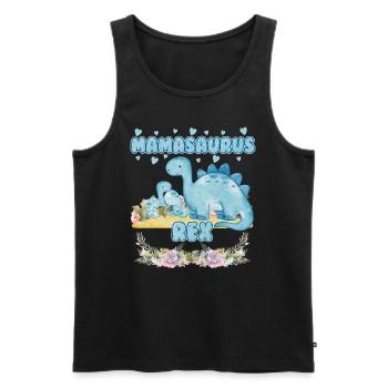 Mamasaurus Fête des mères Mama Dinosaure Mama Saurus - Débardeur bio Premium Homme - noir - Devant - Michal (187cm)