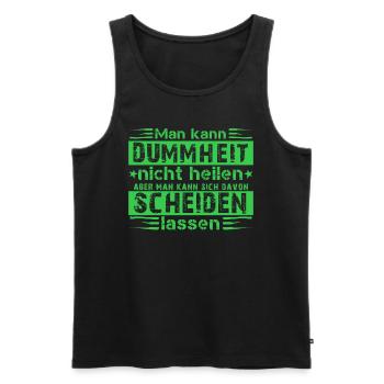 Scheidungsparty glücklich Geschieden Divorce - Männer Premium Bio Tank Top - Schwarz - Vorne - Michal (187cm)