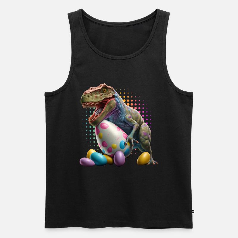 Eggspert Eiersuche Dinosaurier Ostereier - Männer Premium Bio Tank Top - Schwarz