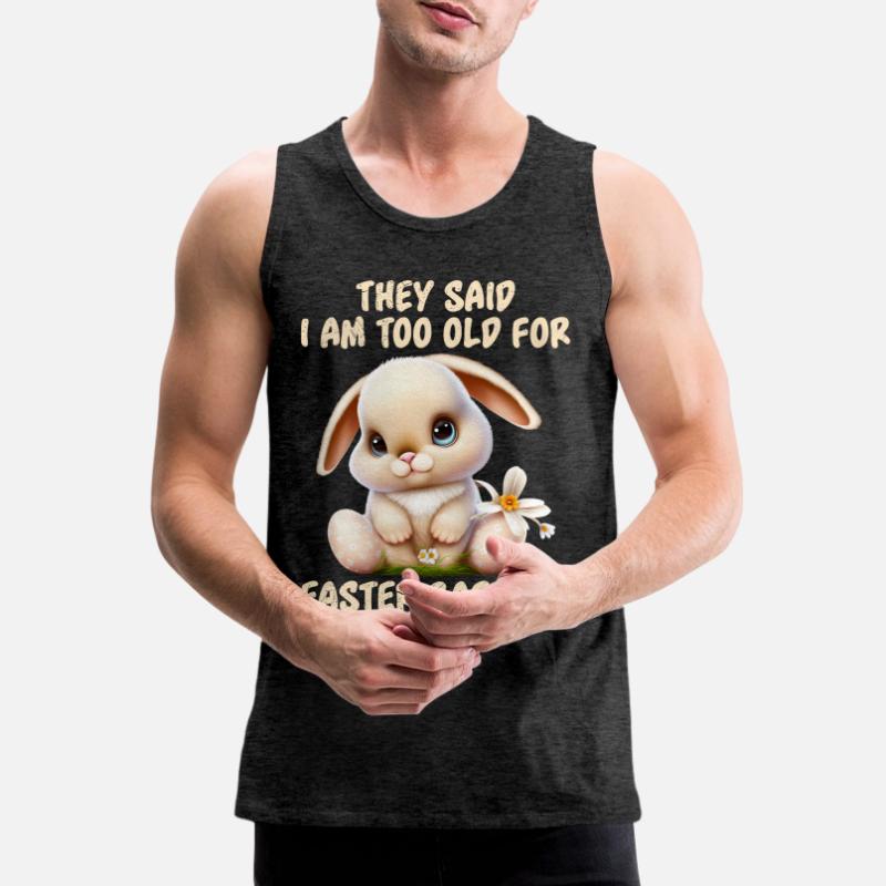 Eggspert Easter Eggs Search Easter Bunny Easter Friend Men's Premium Organic Tank Top