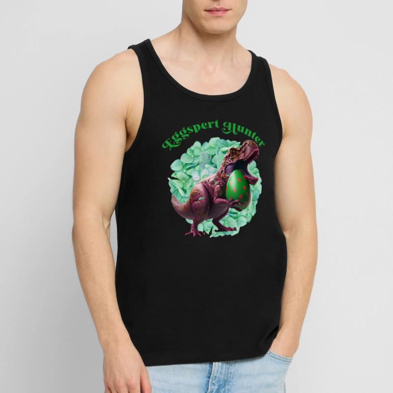 Eggspert Hunter Easter Eggs Search Easter Bunnies Men's Premium Organic Tank Top