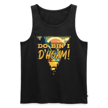 Do bin I dahoam Wanderer Bergfan Bayerisch Alpen - Männer Premium Bio Tank Top - Schwarz - Vorne - Michal (187cm)