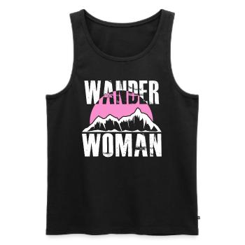 Randonnée Alpinisme Randonnée Randonnée Femmes - Débardeur bio Premium Homme - noir - Devant - Michal (187cm)