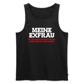 Scheidungsparty Finally Divorced Scheidung - Männer Premium Bio Tank Top - Schwarz - Vorne - AI Model Male 178 light (178cm)