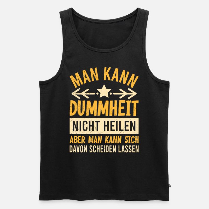 Scheidungsparty cooler Ex Mann Scheidung - Männer Premium Bio Tank Top - Schwarz