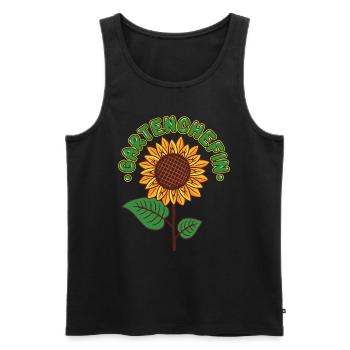 Garten Chefin Gartenliebhaberin Gartenfreundin - Männer Premium Bio Tank Top - Schwarz - Vorne - Michal (187cm)