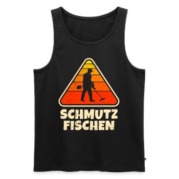 Sondengänger Dirt Fishing Metalldetektor - Männer Premium Bio Tank Top - Schwarz - Vorne - Michal (187cm)