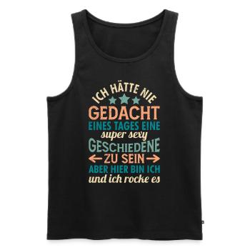 Scheidung Frauen Scheidungsparty Ex Frau - Männer Premium Bio Tank Top - Schwarz - Vorne - Michal (187cm)