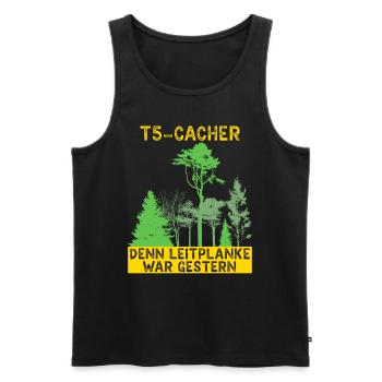 Geocache Geocacher GPS Schatzsuche Geocaching - Männer Premium Bio Tank Top - Schwarz - Vorne - AI Model Male 178 light (178cm)