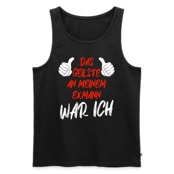 Scheidungsparty Finally Divorced Ehe Scheidung - Männer Premium Bio Tank Top - Schwarz - Vorne - Michal (187cm)