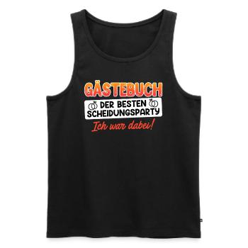 Scheidungsparty frisch geschieden Scheidung - Männer Premium Bio Tank Top - Schwarz - Vorne - Michal (187cm)
