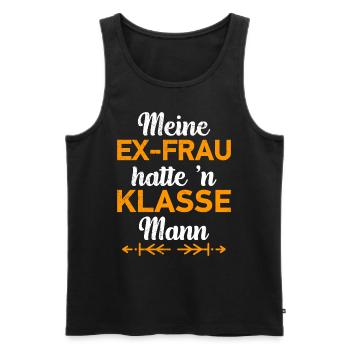 Scheidungsparty Finally Divorced Scheidung - Männer Premium Bio Tank Top - Schwarz - Vorne - AI Model Male 178 light (178cm)