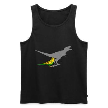 Budgie Budgie Lover Bird Lover - Débardeur bio Premium Homme - noir - Devant - AI Model Male 178 light (178cm)