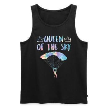 Paragliding Queen of the Sky Gleitschirmflieger - Männer Premium Bio Tank Top - Schwarz - Vorne - Michal (187cm)