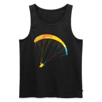 Parapente féminin Parapente filles - Débardeur bio Premium Homme - noir - Devant - Michal (187cm)
