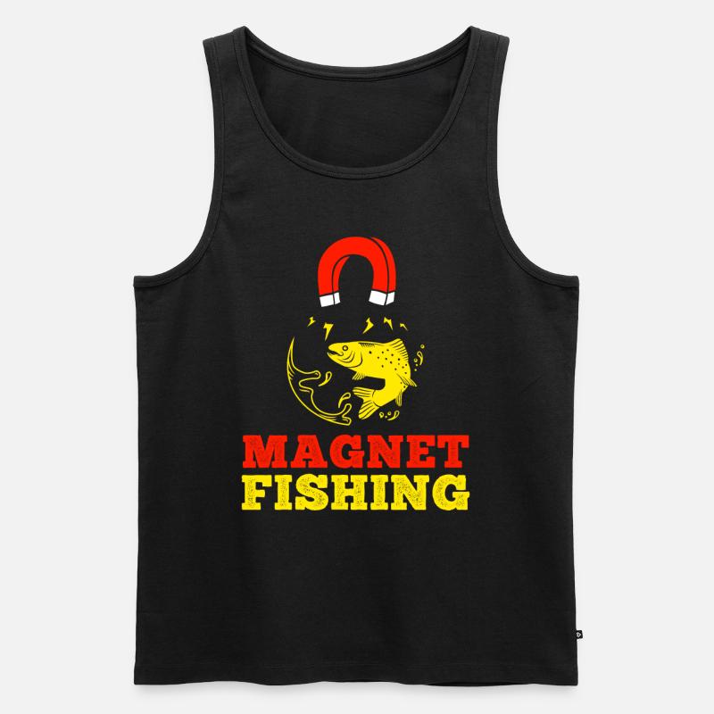 Magnetfisching Magnetfischen Schrottsammler - Männer Premium Bio Tank Top - Schwarz