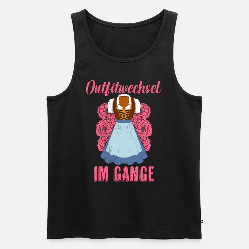 im Gange Dirndl Damen Bierfans - Männer Premium Bio Tank Top - Schwarz