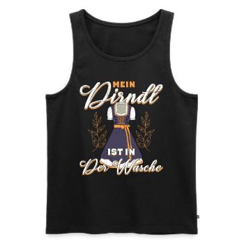 Allemagne Mon dirndl est dans la blanchisserie Trachten - Débardeur bio Premium Homme - noir - Devant - Michal (187cm)