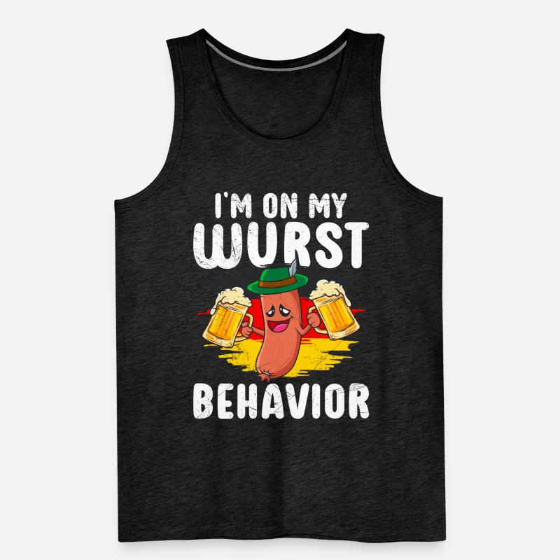 Deutsche Bratwurst I'm on my Wurst Behavior Männer Premium Bio Tank Top