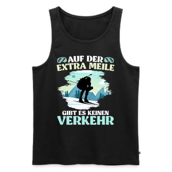 Skibergsteigen Auf der Extra Meile Kein Verkehr - Männer Premium Bio Tank Top - Schwarz - Vorne - Michal (187cm)