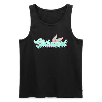 Skihaserl Apres Ski Party Skifahrerin Bunny - Männer Premium Bio Tank Top - Schwarz - Vorne - Michal (187cm)