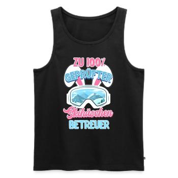 Skihaserl 100 % Skihäschen Betreuer Apres Party - Männer Premium Bio Tank Top - Schwarz - Vorne - Michal (187cm)