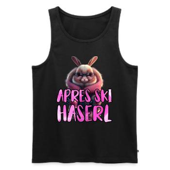 Après Ski Haserl Ski Party Shirt Femmes Ski Bunnies - Débardeur bio Premium Homme - noir - Devant - Michal (187cm)