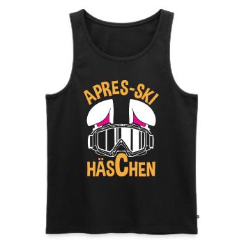 Apres-Ski Häschen Apres-Ski Bunny Apres-Ski Haserl - Männer Premium Bio Tank Top - Schwarz - Vorne - Michal (187cm)