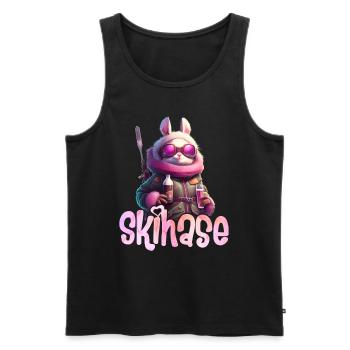 Skihase Cool Skifahren Frauen Apres Party - Männer Premium Bio Tank Top - Schwarz - Vorne - Michal (187cm)