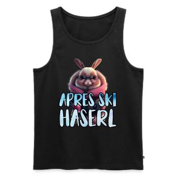Apres Ski Haserl Ski Party Shirt Frauen Skihasen - Männer Premium Bio Tank Top - Schwarz - Vorne - Michal (187cm)